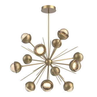 Cabochon LED Chandelier in Gilded Brass (404|CHB0093-0B-GB-A-001-L3-MS)