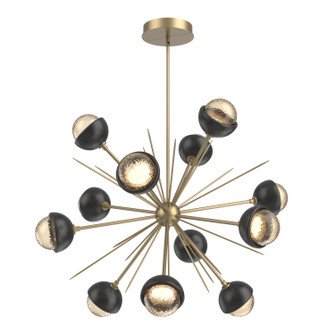 Cabochon LED Chandelier in Gilded Brass (404|CHB0093-0B-GB-A-001-L3-MB)