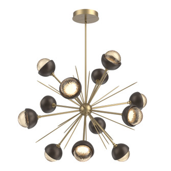 Cabochon LED Chandelier in Gilded Brass (404|CHB0093-0B-GB-A-001-L3-FB)