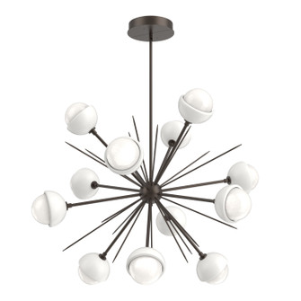 Cabochon LED Chandelier in Flat Bronze (404|CHB0093-0B-FB-WL-001-L3-WI)