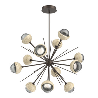 Cabochon LED Chandelier in Flat Bronze (404|CHB0093-0B-FB-S-001-L3-TR)