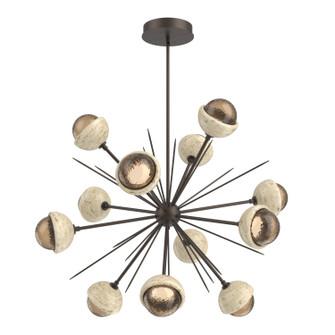 Cabochon LED Chandelier in Flat Bronze (404|CHB0093-0B-FB-B-001-L3-TR)