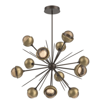 Cabochon LED Chandelier in Flat Bronze (404|CHB0093-0B-FB-B-001-L3-GB)