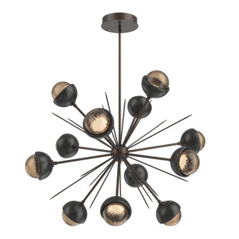 Cabochon LED Chandelier in Flat Bronze (404|CHB0093-0B-FB-B-001-L1-MB)