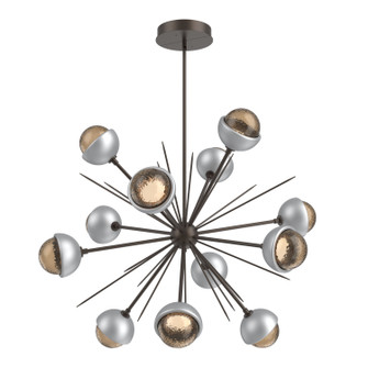 Cabochon LED Chandelier in Flat Bronze (404|CHB0093-0B-FB-B-001-L1-CS)