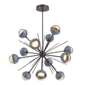 Cabochon LED Chandelier in Flat Bronze (404|CHB0093-0B-FB-A-001-L3-BU)
