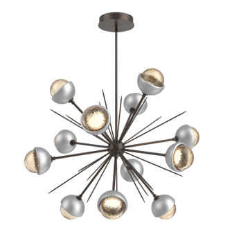 Cabochon LED Chandelier in Flat Bronze (404|CHB0093-0B-FB-A-001-L1-CS)