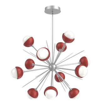 Cabochon LED Chandelier in Classic Silver (404|CHB0093-0B-CS-WL-001-L3-RE)