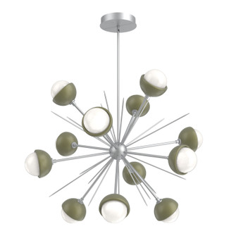 Cabochon LED Chandelier in Classic Silver (404|CHB0093-0B-CS-WL-001-L3-GE)