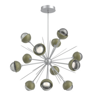 Cabochon LED Chandelier in Classic Silver (404|CHB0093-0B-CS-S-001-L3-GE)