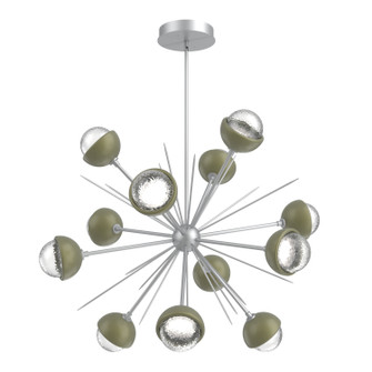 Cabochon LED Chandelier in Classic Silver (404|CHB0093-0B-CS-C-001-L3-GE)
