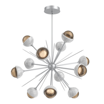 Cabochon LED Chandelier in Classic Silver (404|CHB0093-0B-CS-B-001-L3-WM)