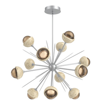 Cabochon LED Chandelier in Classic Silver (404|CHB0093-0B-CS-B-001-L3-TR)