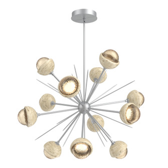 Cabochon LED Chandelier in Classic Silver (404|CHB0093-0B-CS-A-001-L3-TR)