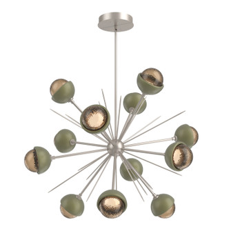 Cabochon LED Chandelier in Beige Silver (404|CHB0093-0B-BS-B-001-L3-GE)