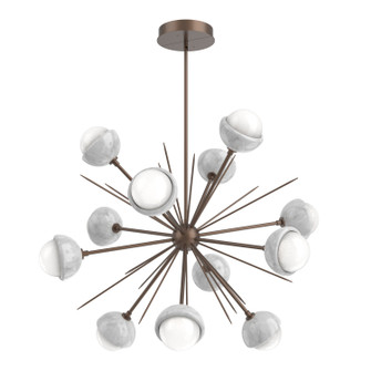 Cabochon LED Chandelier in Burnished Bronze (404|CHB0093-0B-BB-WL-001-L3-WM)