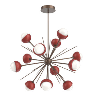 Cabochon LED Chandelier in Burnished Bronze (404|CHB0093-0B-BB-WL-001-L3-RE)