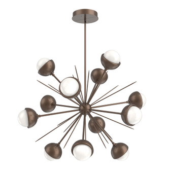 Cabochon LED Chandelier in Burnished Bronze (404|CHB0093-0B-BB-WL-001-L3-MS)