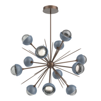 Cabochon LED Chandelier in Burnished Bronze (404|CHB0093-0B-BB-S-001-L1-BU)