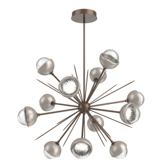 Cabochon LED Chandelier in Burnished Bronze (404|CHB0093-0B-BB-C-001-L3-BS)