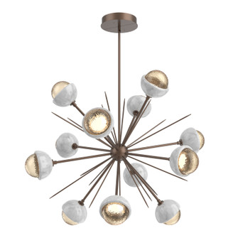 Cabochon LED Chandelier in Burnished Bronze (404|CHB0093-0B-BB-A-001-L3-WM)