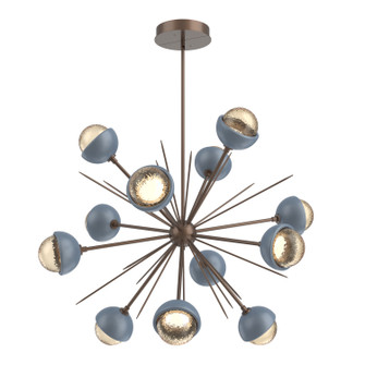 Cabochon LED Chandelier in Burnished Bronze (404|CHB0093-0B-BB-A-001-L3-BU)