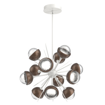 Cabochon LED Chandelier in Salt White (404|CHB0093-0A-WI-C-001-L3-BB)