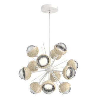 Cabochon LED Chandelier in Salt White (404|CHB0093-0A-WI-C-001-L1-TR)