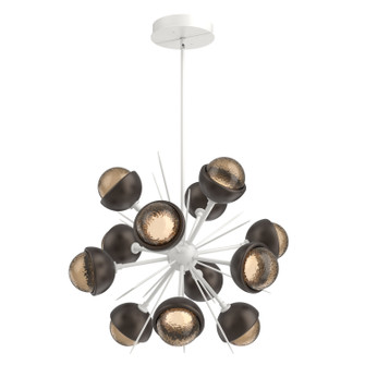Cabochon LED Chandelier in Salt White (404|CHB0093-0A-WI-B-001-L3-FB)