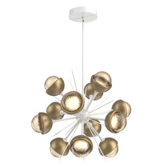 Cabochon LED Chandelier in Salt White (404|CHB0093-0A-WI-A-001-L3-GB)
