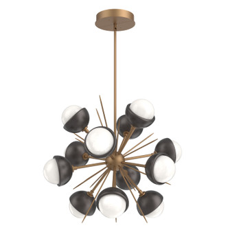 Cabochon LED Chandelier in Novel Brass (404|CHB0093-0A-NB-WL-001-L3-GP)