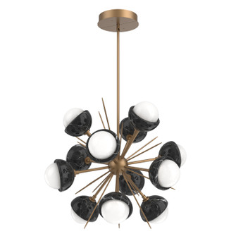 Cabochon LED Chandelier in Novel Brass (404|CHB0093-0A-NB-WL-001-L3-BM)