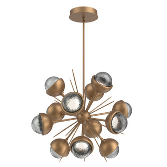 Cabochon LED Chandelier in Novel Brass (404|CHB0093-0A-NB-S-001-L3-MS)