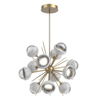 Cabochon LED Chandelier in Novel Brass (404|CHB0093-0A-NB-C-001-L3-WM)