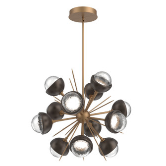 Cabochon LED Chandelier in Novel Brass (404|CHB0093-0A-NB-C-001-L3-FB)
