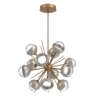Cabochon LED Chandelier in Novel Brass (404|CHB0093-0A-NB-C-001-L3-BS)