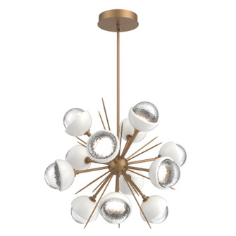 Cabochon LED Chandelier in Novel Brass (404|CHB0093-0A-NB-C-001-L1-WI)
