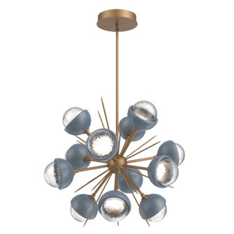 Cabochon LED Chandelier in Novel Brass (404|CHB0093-0A-NB-C-001-L1-BU)