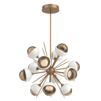 Cabochon LED Chandelier in Novel Brass (404|CHB0093-0A-NB-B-001-L3-WI)