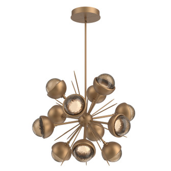 Cabochon LED Chandelier in Novel Brass (404|CHB0093-0A-NB-B-001-L3-MS)