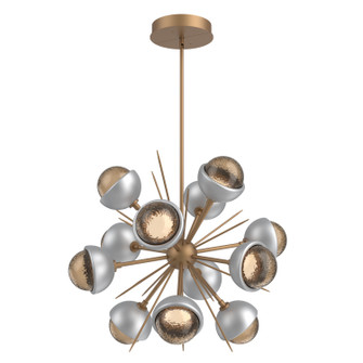 Cabochon LED Chandelier in Novel Brass (404|CHB0093-0A-NB-B-001-L3-CS)