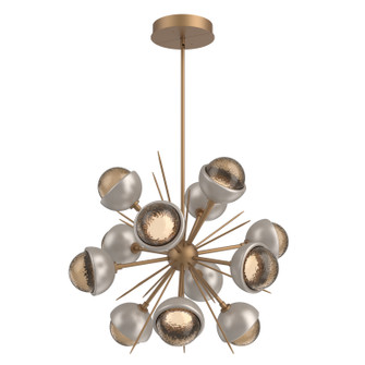 Cabochon LED Chandelier in Novel Brass (404|CHB0093-0A-NB-B-001-L1-BS)