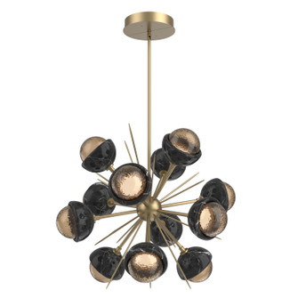Cabochon LED Chandelier in Novel Brass (404|CHB0093-0A-NB-B-001-L1-BM)