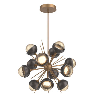 Cabochon LED Chandelier in Novel Brass (404|CHB0093-0A-NB-A-001-L3-GP)