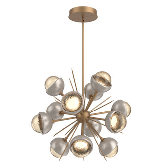 Cabochon LED Chandelier in Novel Brass (404|CHB0093-0A-NB-A-001-L3-BS)