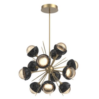 Cabochon LED Chandelier in Novel Brass (404|CHB0093-0A-NB-A-001-L3-BM)