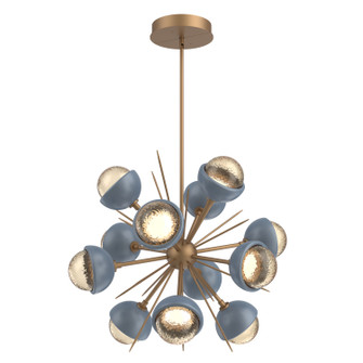 Cabochon LED Chandelier in Novel Brass (404|CHB0093-0A-NB-A-001-L1-BU)