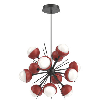 Cabochon LED Chandelier in Matte Black (404|CHB0093-0A-MB-WL-001-L3-RE)