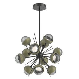 Cabochon LED Chandelier in Matte Black (404|CHB0093-0A-MB-S-001-L3-GE)