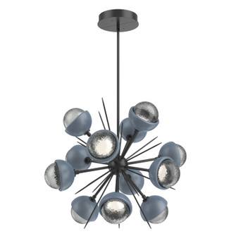 Cabochon LED Chandelier in Matte Black (404|CHB0093-0A-MB-S-001-L3-BU)